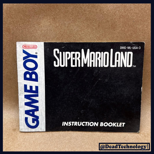 Super Mario Land -GameBoy- Red Back Manual