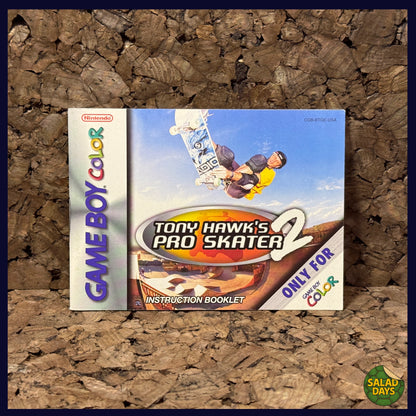 Tony Hawk Pro Skater 2 -GameBoy Color- Manual
