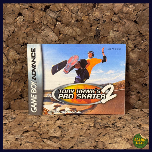 Tony Hawk Pro Skater 2 -GameBoy Advance- Manual