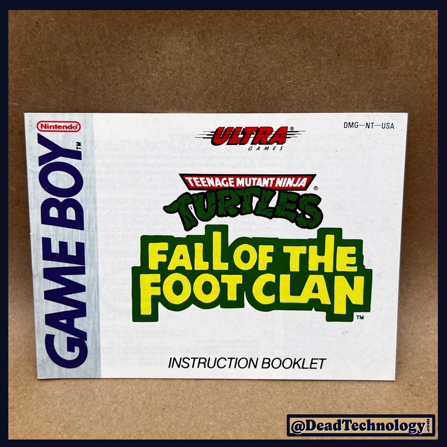 TMNT: Fall of the Foot Clan -GameBoy- Manual