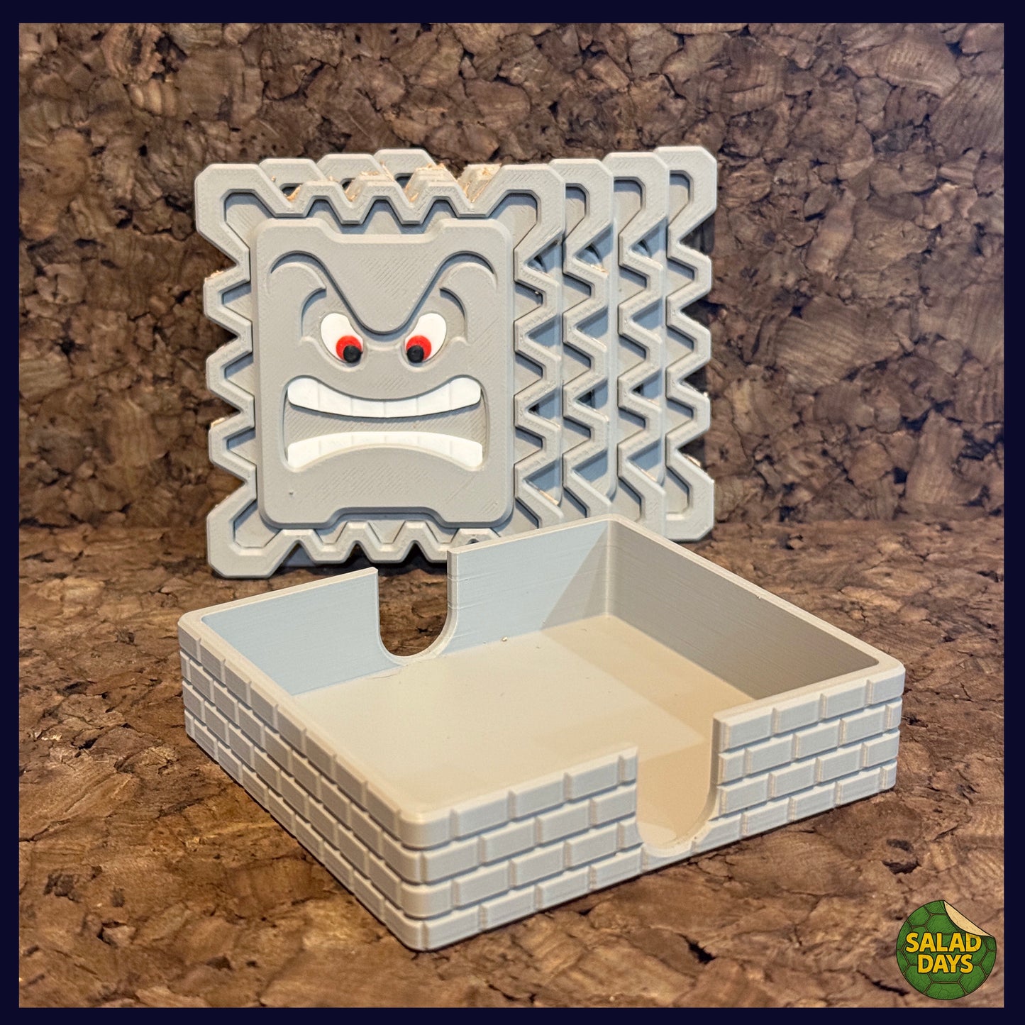 Thwomp Set -Drink Coaster- with Tray