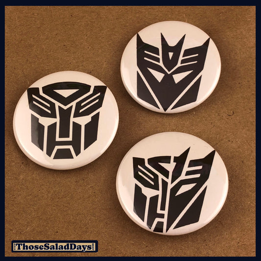 Transformers -Buttons- 3 Pack