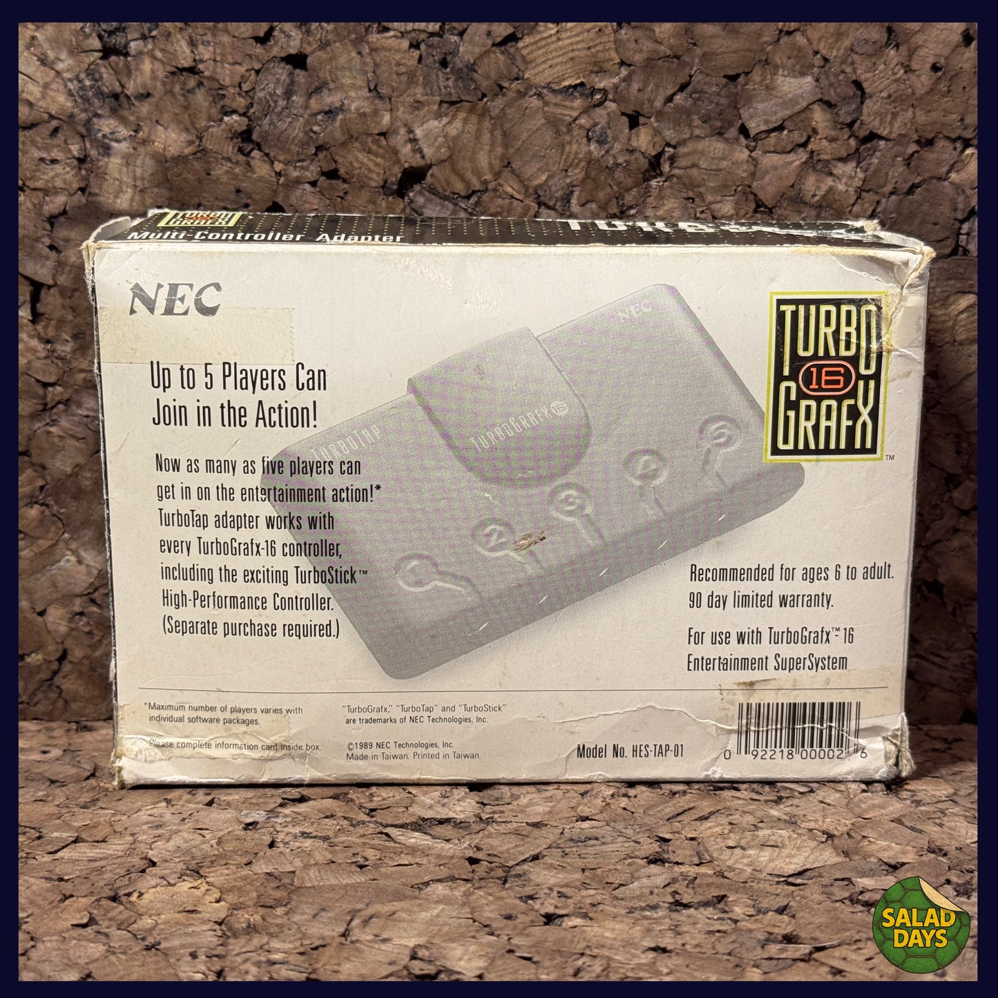 TurboTap -Turbo Grafx- Multi Controller Adapter Box & Papers