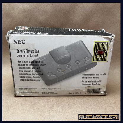 TurboTap -Turbo Grafx- Multi Controller Adapter Box & Papers
