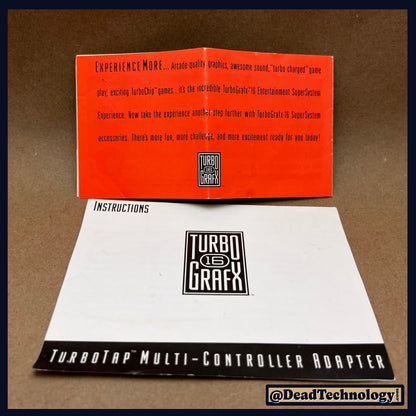 TurboTap -Turbo Grafx- Multi Controller Adapter Box & Papers