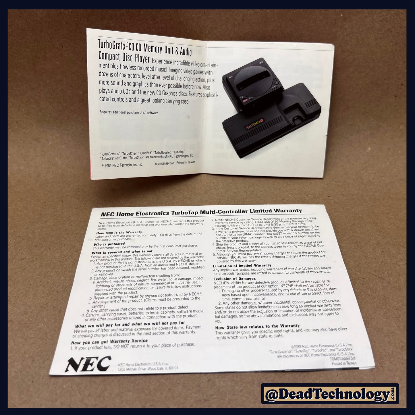 TurboTap -Turbo Grafx- Multi Controller Adapter Box & Papers