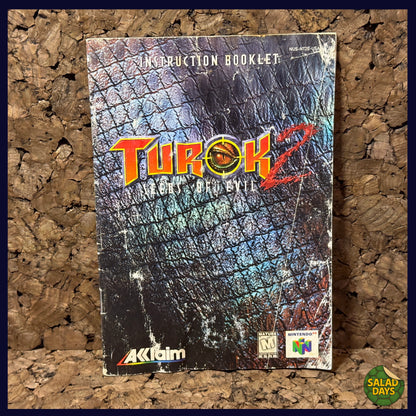 Turok 2: Seeds of Evil -Nintendo 64- Manual