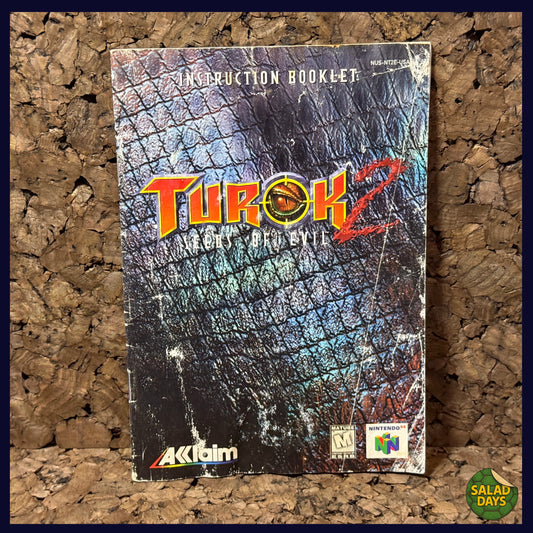 Turok 2: Seeds of Evil -Nintendo 64- Manual
