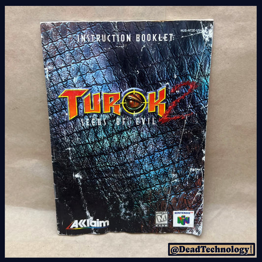 Turok 2: Seeds of Evil -Nintendo 64- Manual