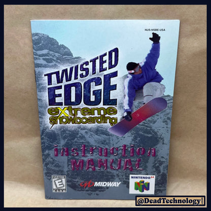 Twisted Edge Extreme Snowboarding -Nintendo 64- Manual