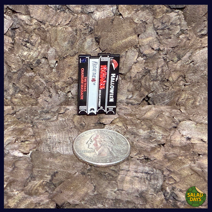 VHS Stack -Enamel Pin- Horror
