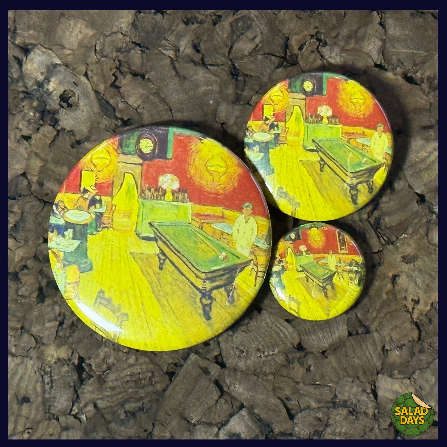 Van Gogh -Buttons/Bottle Openers- Night Cafe