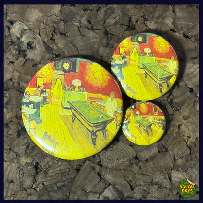 Van Gogh -Buttons/Bottle Openers- Night Cafe