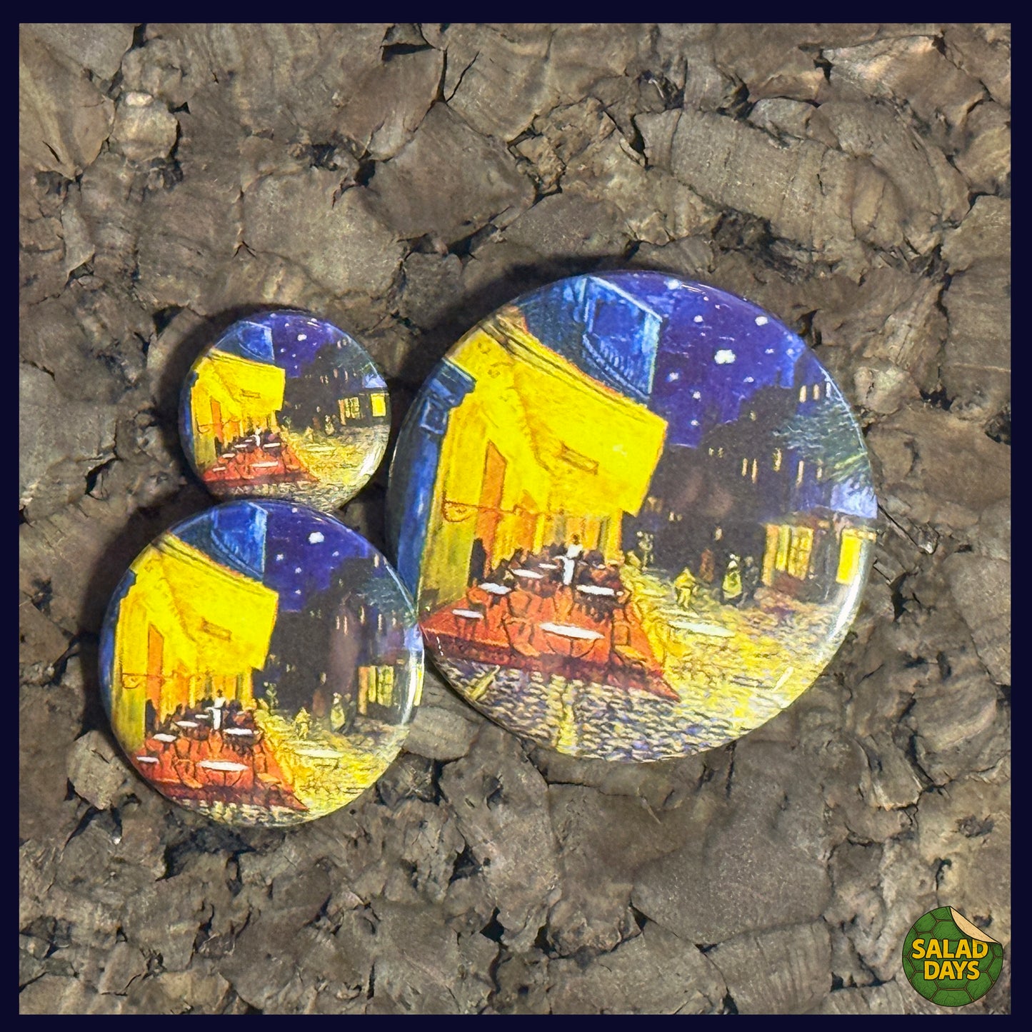 Van Gogh -Buttons/Bottle Openers- Café Terrace