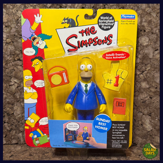 World of Springfield -Sunday Best Homer- Carded Action Figure