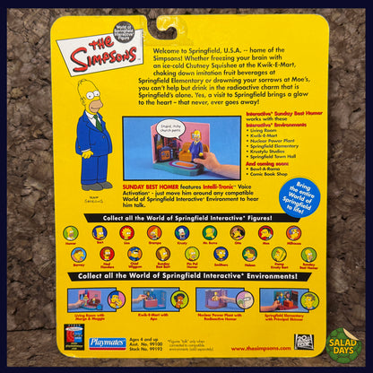 World of Springfield -Sunday Best Homer- Carded Action Figure