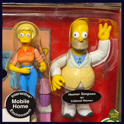 World of Springfield -Colonel Homer- with Lurleen Lumpkin Carded Action Figure