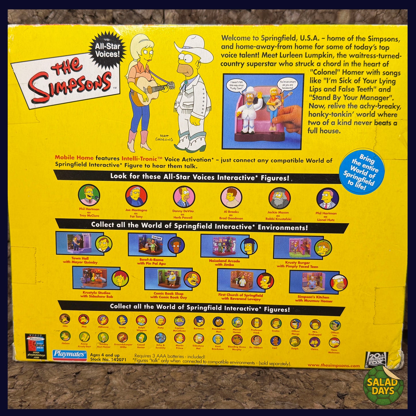 World of Springfield -Colonel Homer- with Lurleen Lumpkin Carded Action Figure