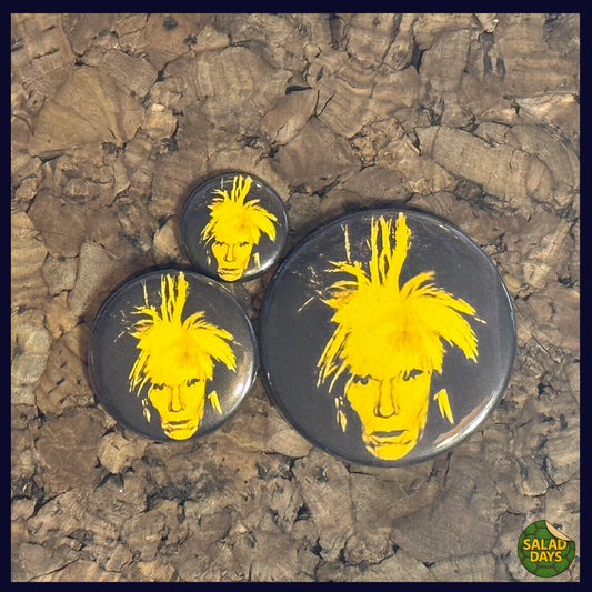 Warhol -Buttons/Bottle Openers- Self Portrait