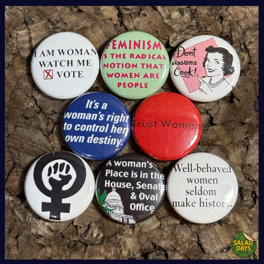 Women's Rights -Buttons- 8 Pack