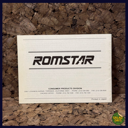 World Bowling -Nintendo GameBoy- Manual