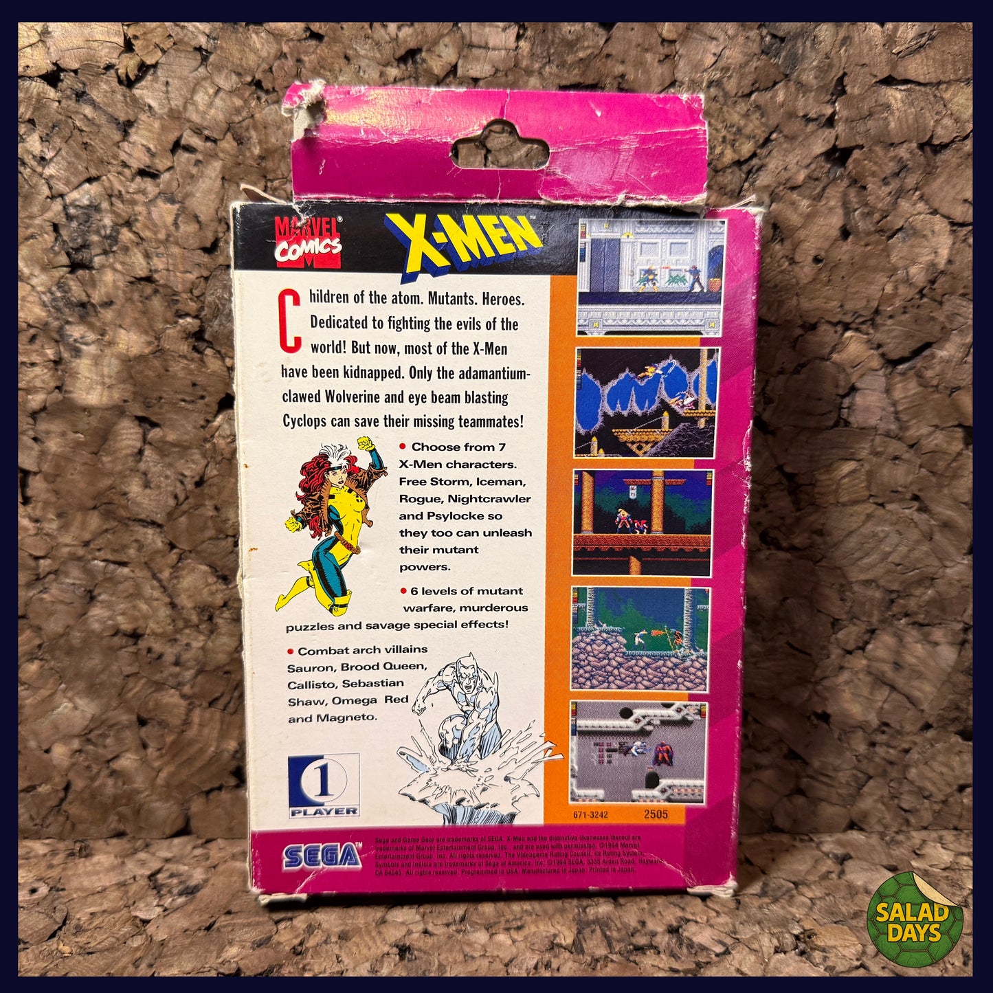 X-Men -Box & Manual Only- Sega Game Gear