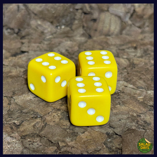 Yellow -One Die- Colored Dice
