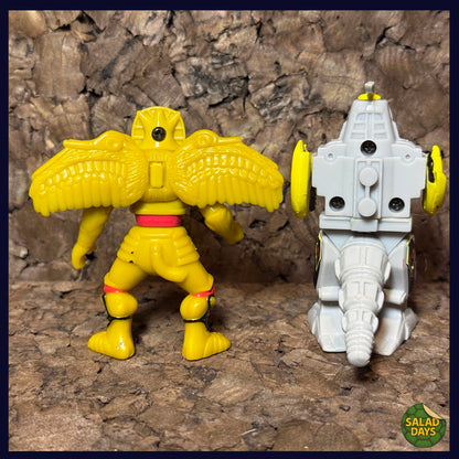 Mighty Morphin Power Rangers -Pack #2 Dragonzord vs Goldar- Micro Machines